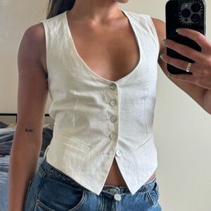 Scout Goods Vest in Tusk Linen XS